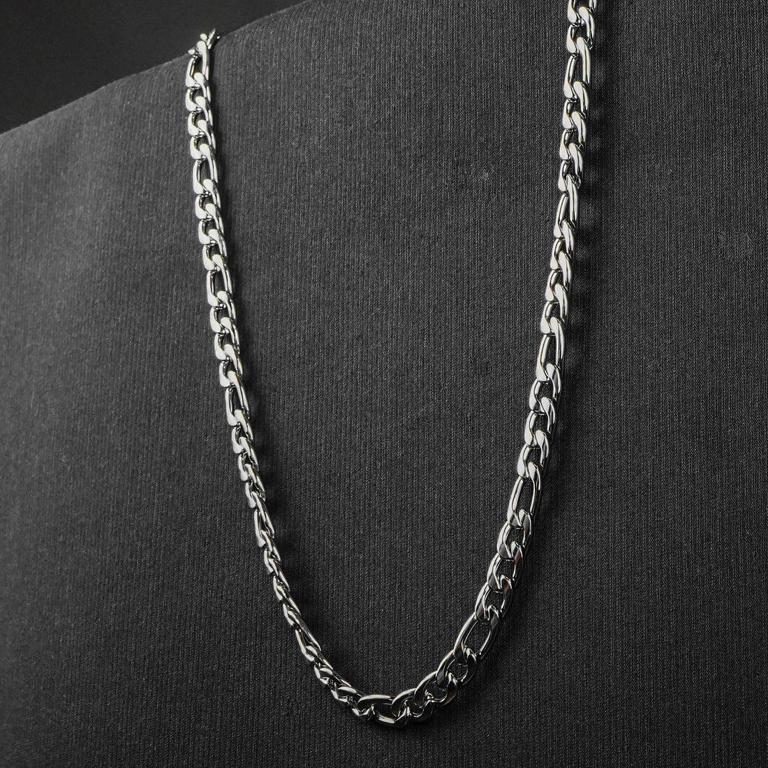 Silver Flex Figaro Chain