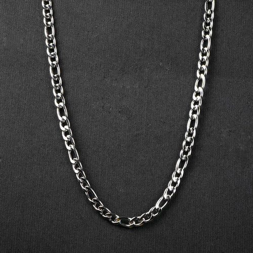 Silver Flex Figaro Chain