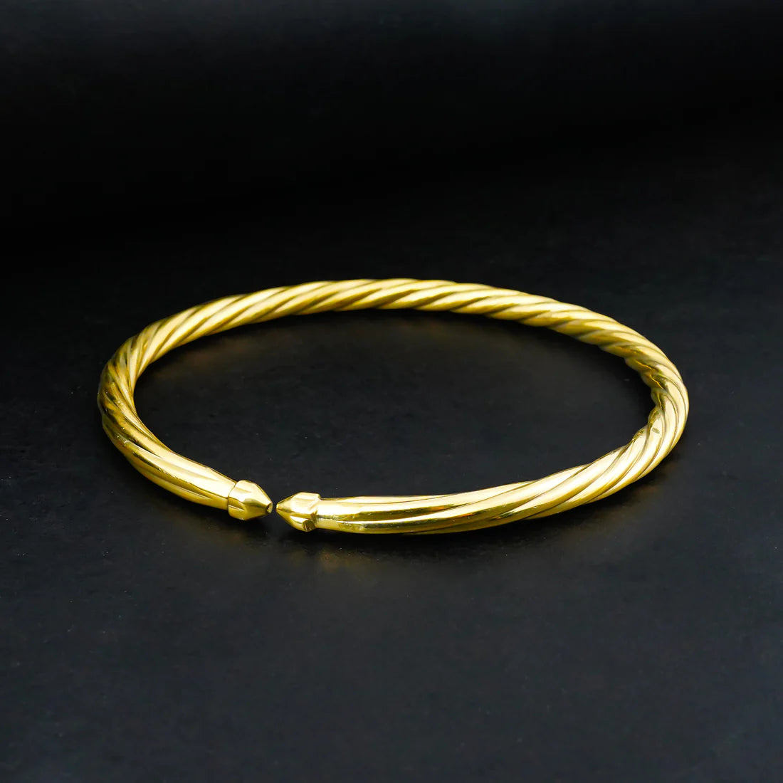 Golden Twisted Bangle