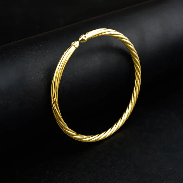 Golden Twisted Bangle