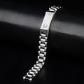 Silver Rolex Crown Chain Bracelet